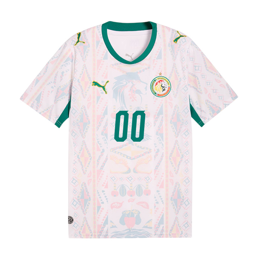 Senegal National Team 2026 Home Jersey - Personalized - Men, White - Jersey Teams