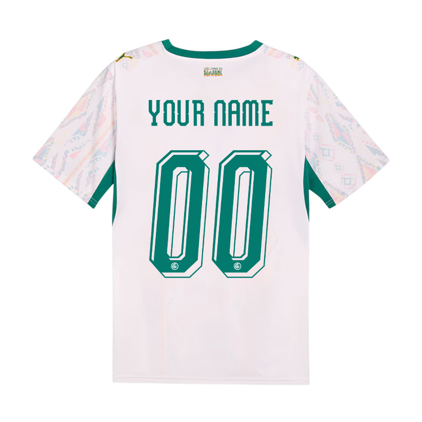 Senegal National Team 2026 Home Jersey - Personalized - Men, White - Jersey Teams