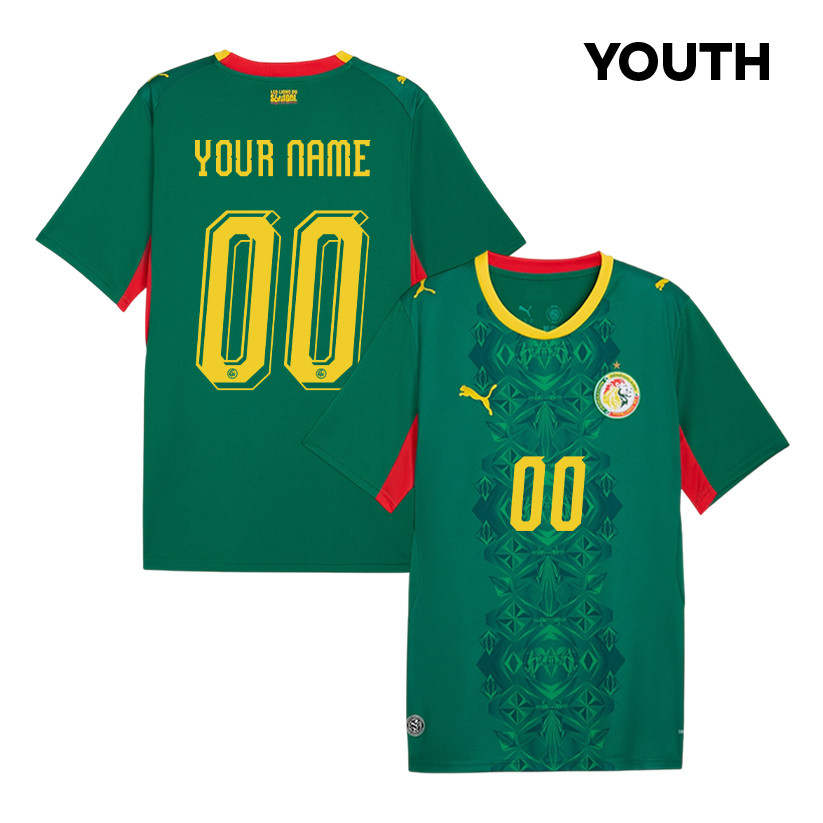 Senegal National Team 2026 Youth Away Jersey - Personalized - Green - Jersey Teams