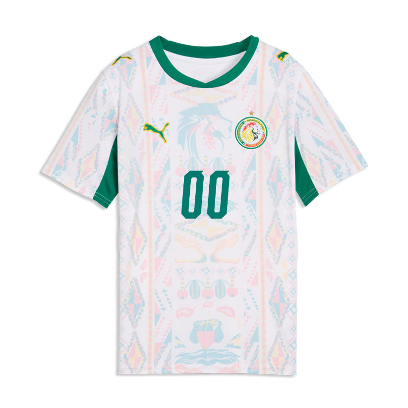 Senegal National Team 2026 Youth Home Jersey - Personalized - White - Jersey Teams