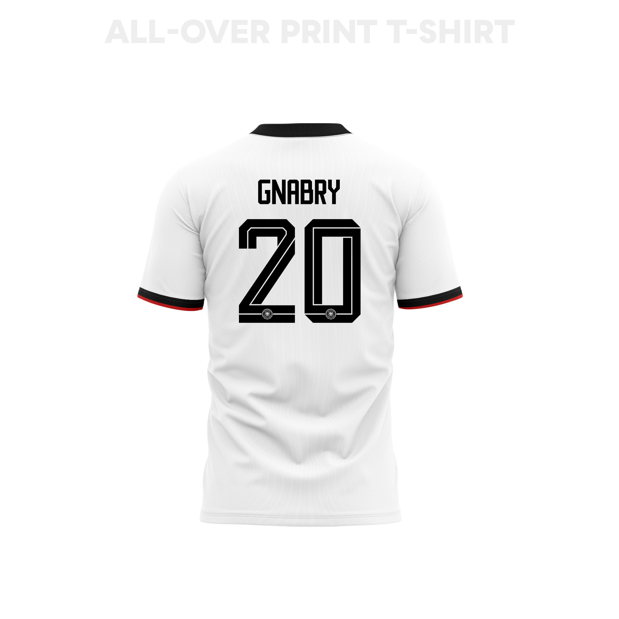 Serge Gnabry 20 Germany 2026 Home 3D T-Shirt Fully Printed – Unisex, White - Jersey Teams