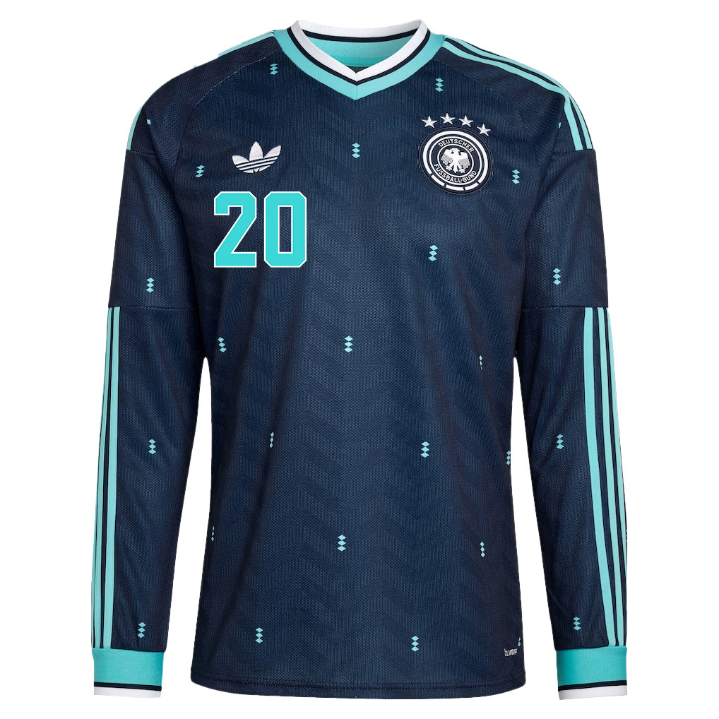 Serge Gnabry 20 Germany National Team 2026 Away Long Sleeve Jersey - Navy - Jersey Teams