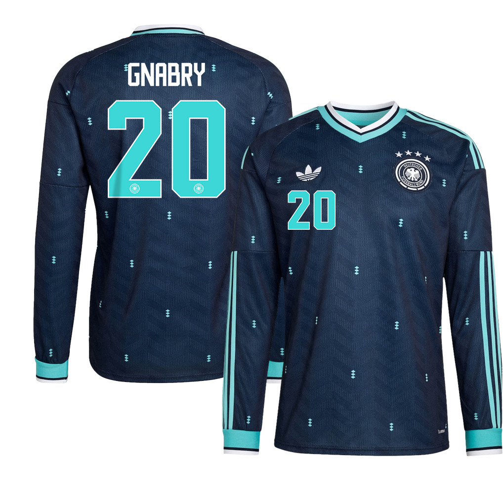 Serge Gnabry 20 Germany National Team 2026 Away Long Sleeve Jersey - Navy - Jersey Teams