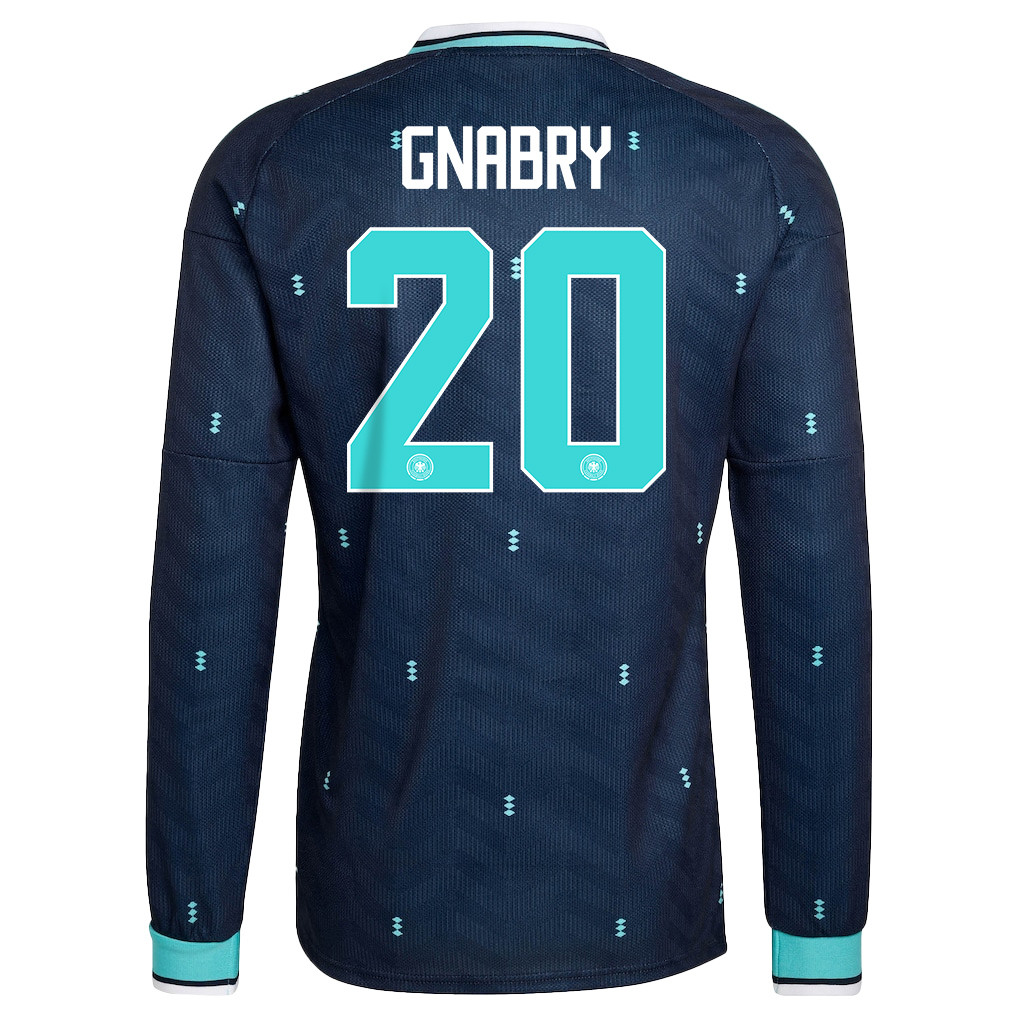 Serge Gnabry 20 Germany National Team 2026 Away Long Sleeve Jersey - Navy - Jersey Teams
