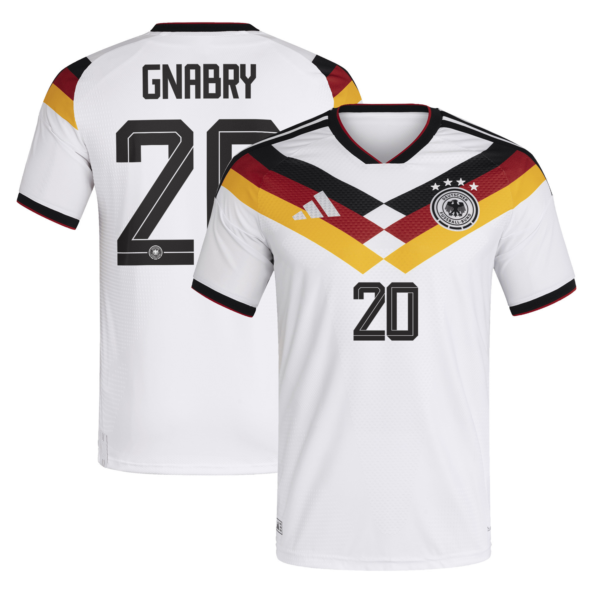 Serge Gnabry 20 Germany National Team 2026 Home Jersey - Men, White - Jersey Teams