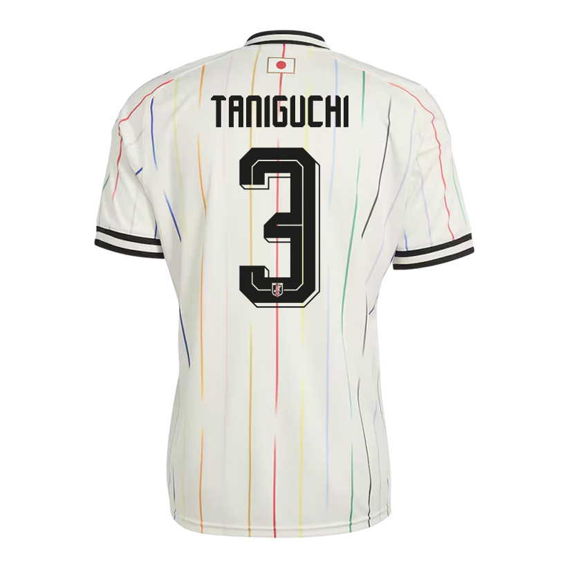 Shogo Taniguchi 3 Japan National Team 2026 Away Jersey - Off White, Men - Jersey Teams