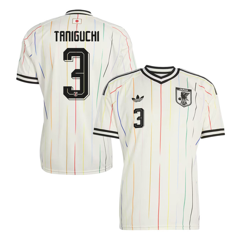 Shogo Taniguchi 3 Japan National Team 2026 Away Jersey - Off White, Men - Jersey Teams