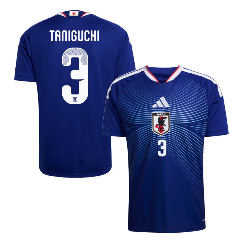 Shogo Taniguchi 3 Japan National Team 2026 Home Jersey - Blue, Men - Jersey Teams