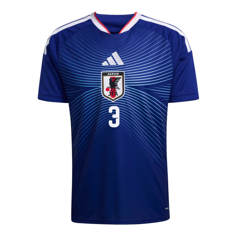 Shogo Taniguchi 3 Japan National Team 2026 Home Jersey - Blue, Men - Jersey Teams