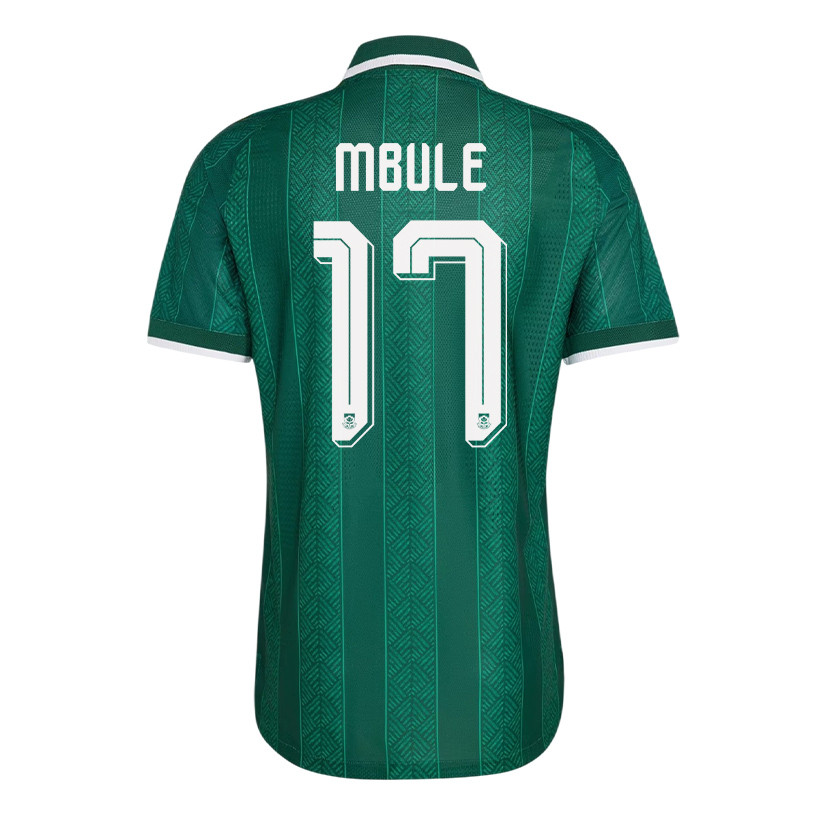 Sipho Mbule 17 South Africa National Team 2026 Away Jersey - Green, Men - Jersey Teams