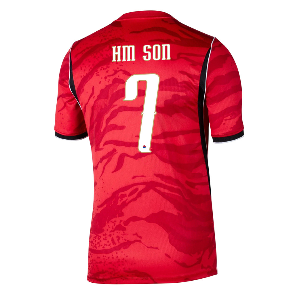 Son Heung-min 7 South Korea National Team 2026 x World Cup Patch Home Jersey - Red, Men - Jersey Teams