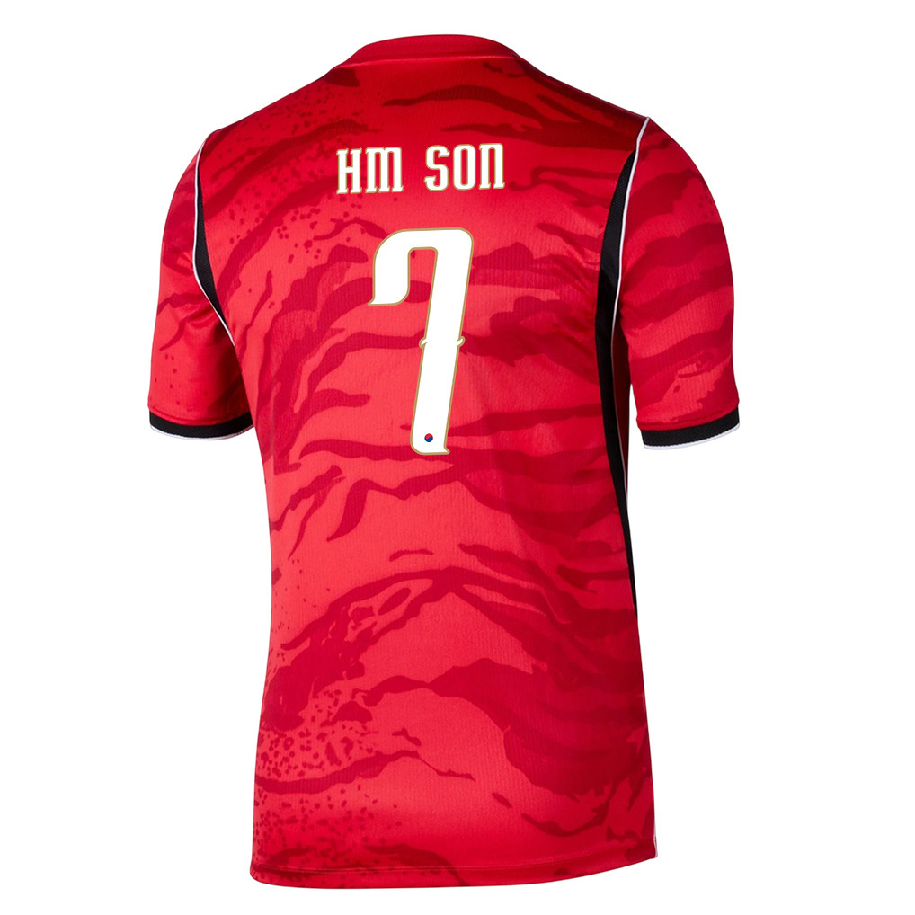 Son Heung-min 7 Youth South Korea National Team 2026 Home Jersey - Red - Jersey Teams