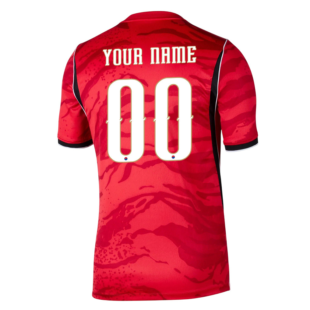 South Korea National Team 2026 x World Cup Patch Personalized Home Jersey - Red, Men - Jersey Teams
