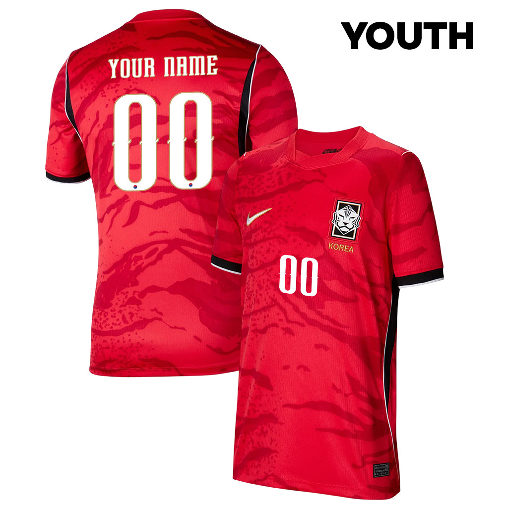 South Korea National Team 2026 Youth Home Jersey - Personalized - Red - Jersey Teams