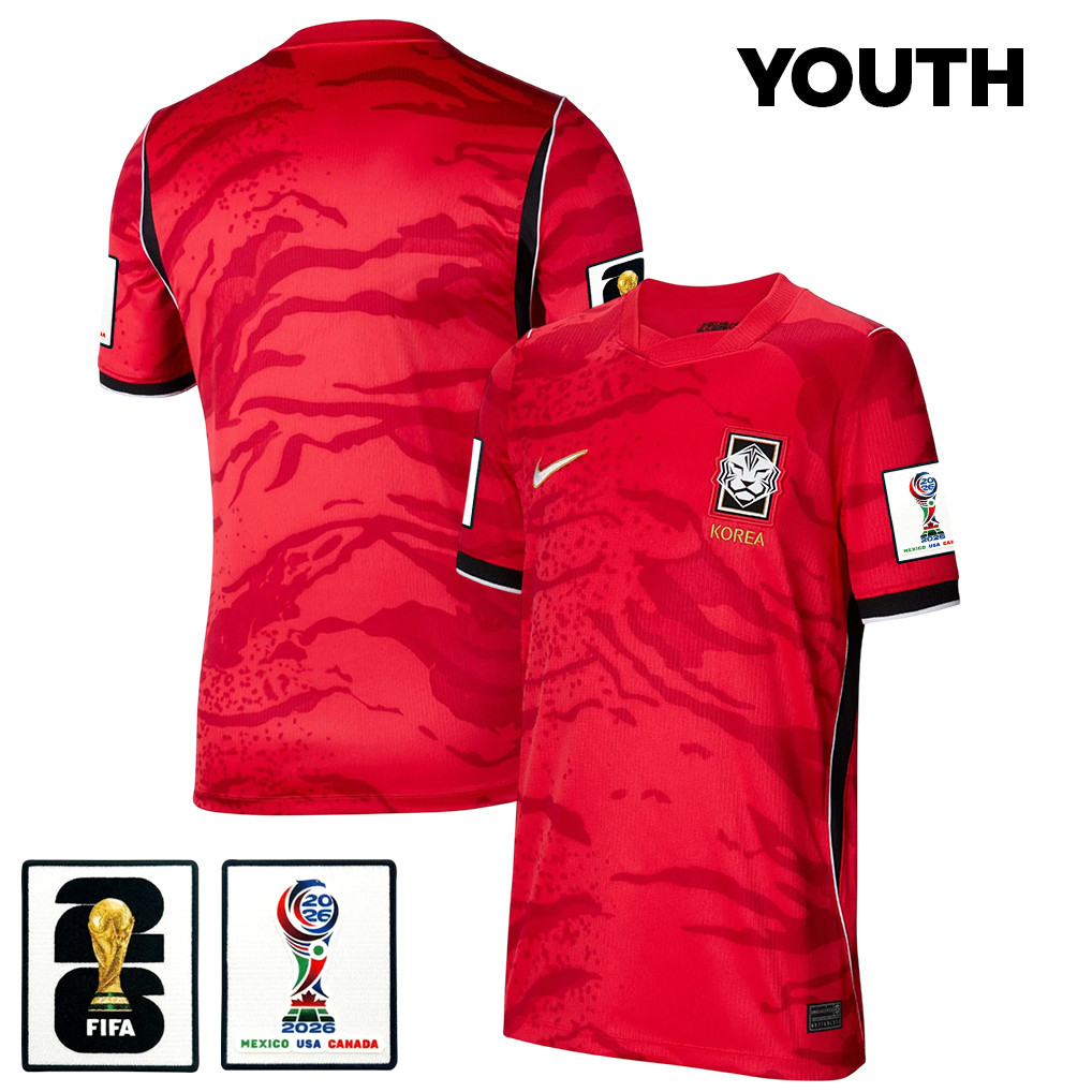 South Korea National Team 2026 Youth Home Jersey - Red - Jersey Teams
