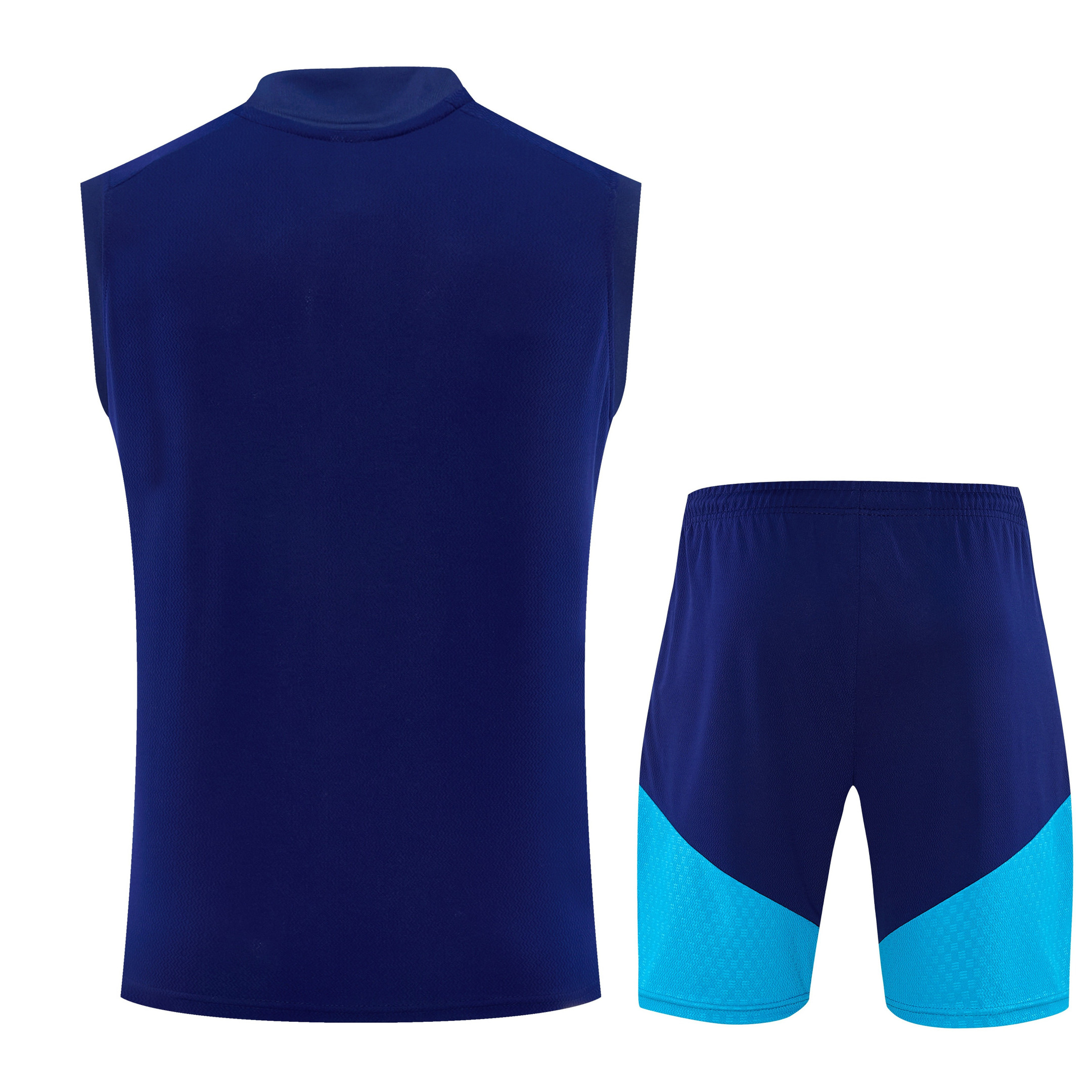 Spain 2026-27 Sleeveless Training Set Men Soccer Kit – Navy Blue - Jersey Teams