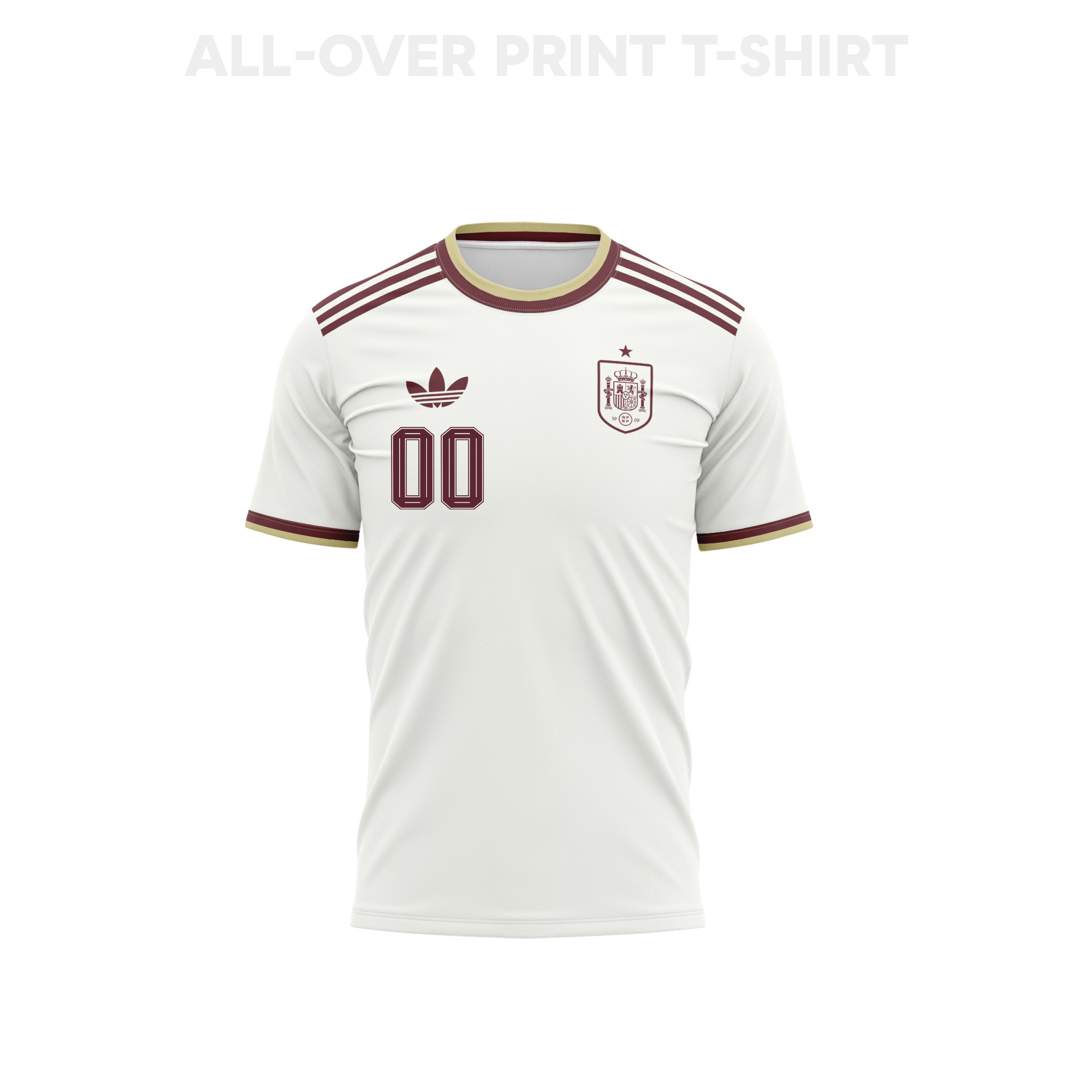 Spain 2026 Away 3D T-Shirt Fully Printed – Personalized – Unisex, White - Jersey Teams