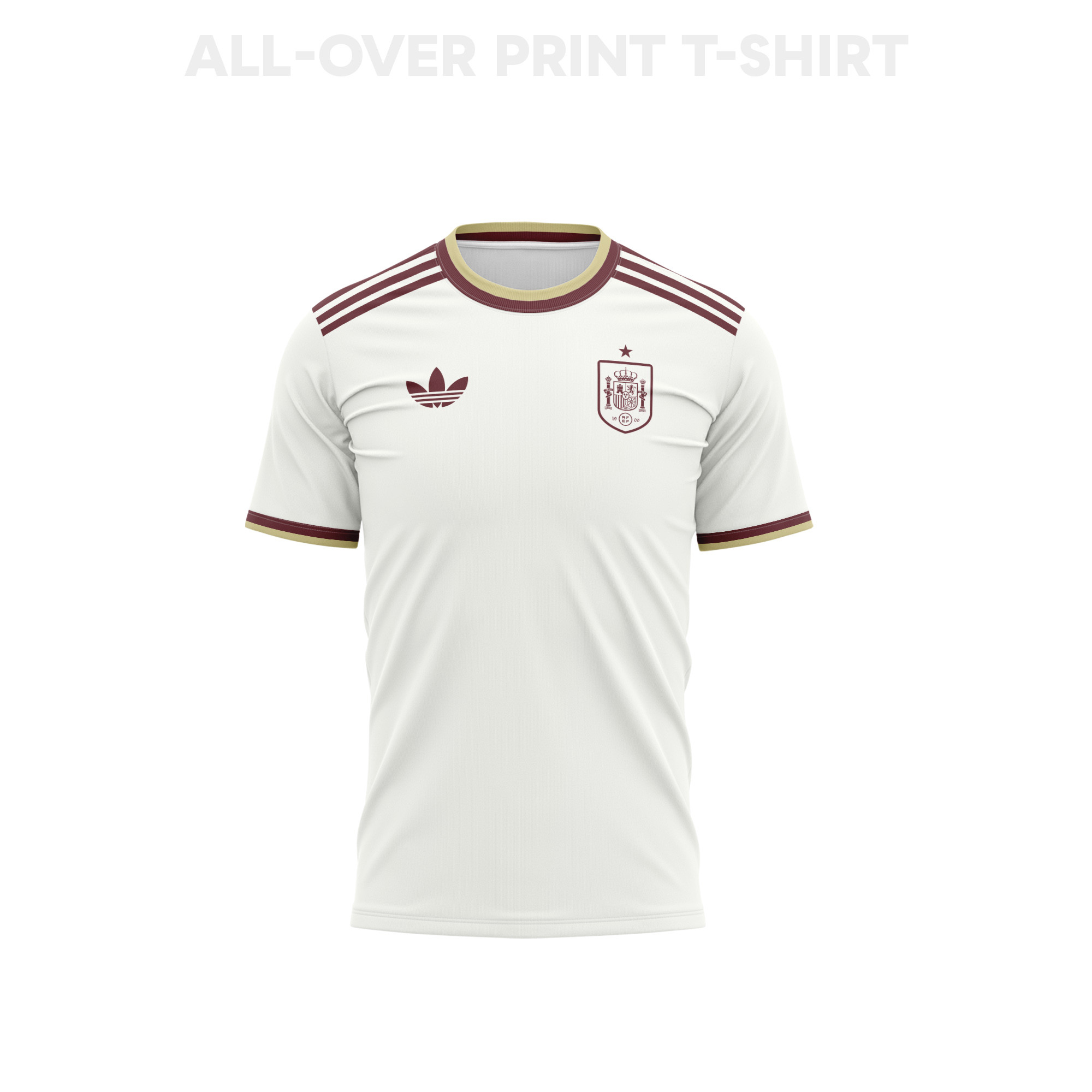 Spain 2026 Away 3D T-Shirt Fully Printed – Unisex, White - Jersey Teams