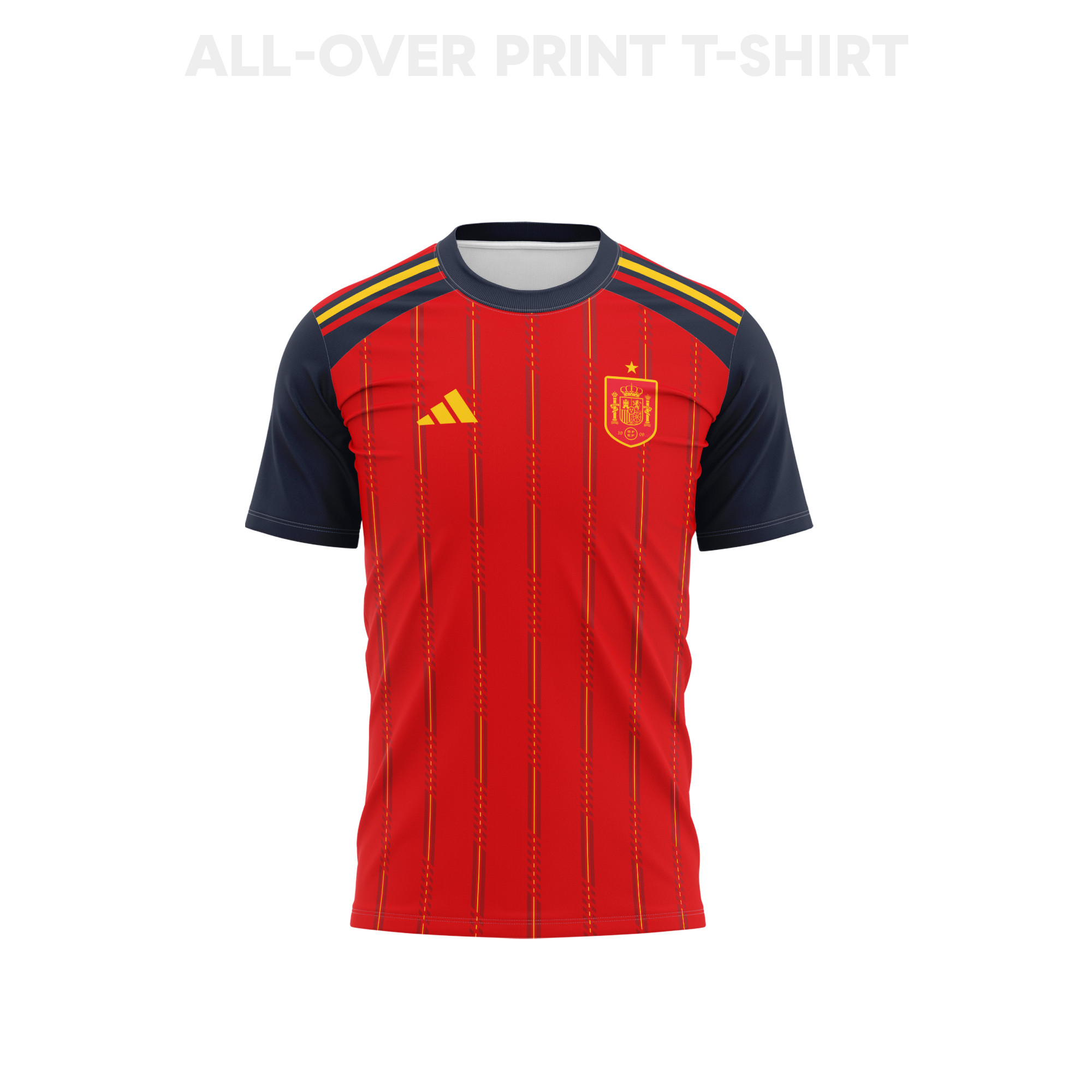 Spain 2026 Home 3D T-Shirt Fully Printed – Unisex, Red - Jersey Teams