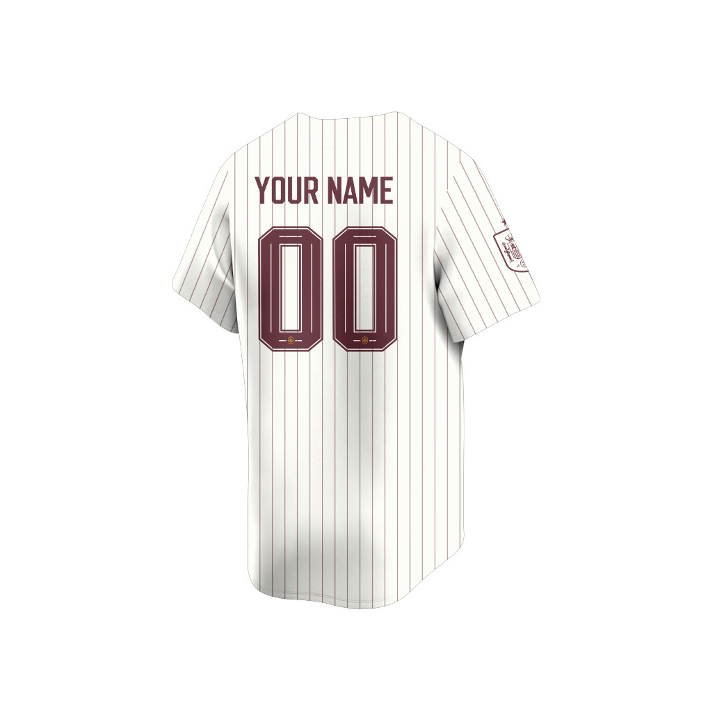Spain 2026 Inspired Retro Soccer Baseball Jersey – Personalized Full Print - Jersey Teams