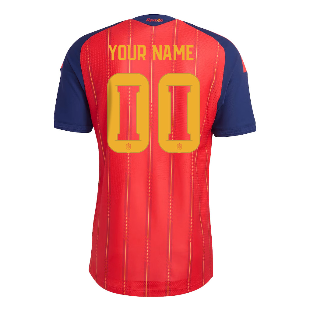 Spain National Team 2026 Personalized Home Jersey - Red, Men - Jersey Teams