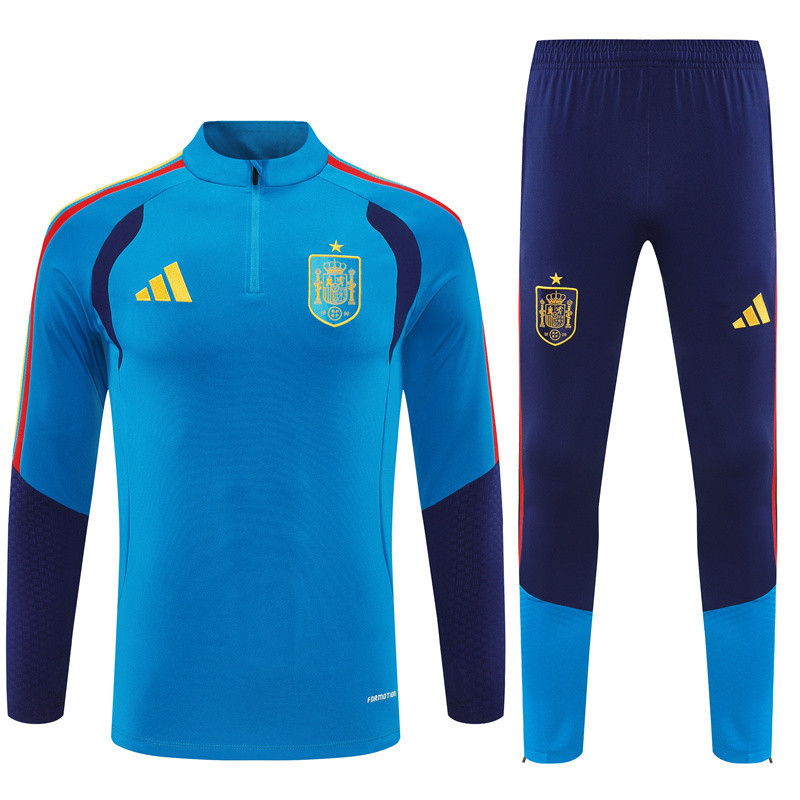 Spain National Team 2026 World Cup Training Set Tracksuit - Blue - Jersey Teams