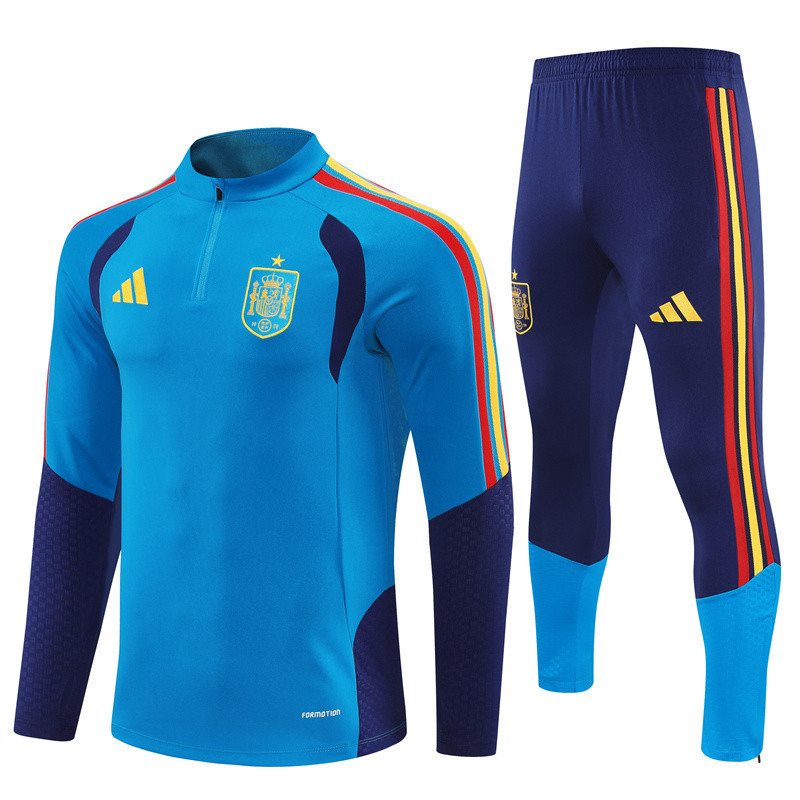 Spain National Team 2026 World Cup Training Set Tracksuit – Blue – Jersey Teams