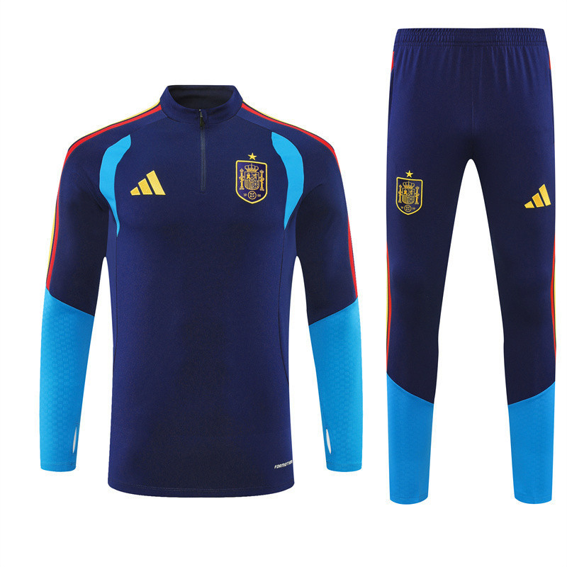 Spain National Team 2026 World Cup Training Set Tracksuit - Navy - Jersey Teams
