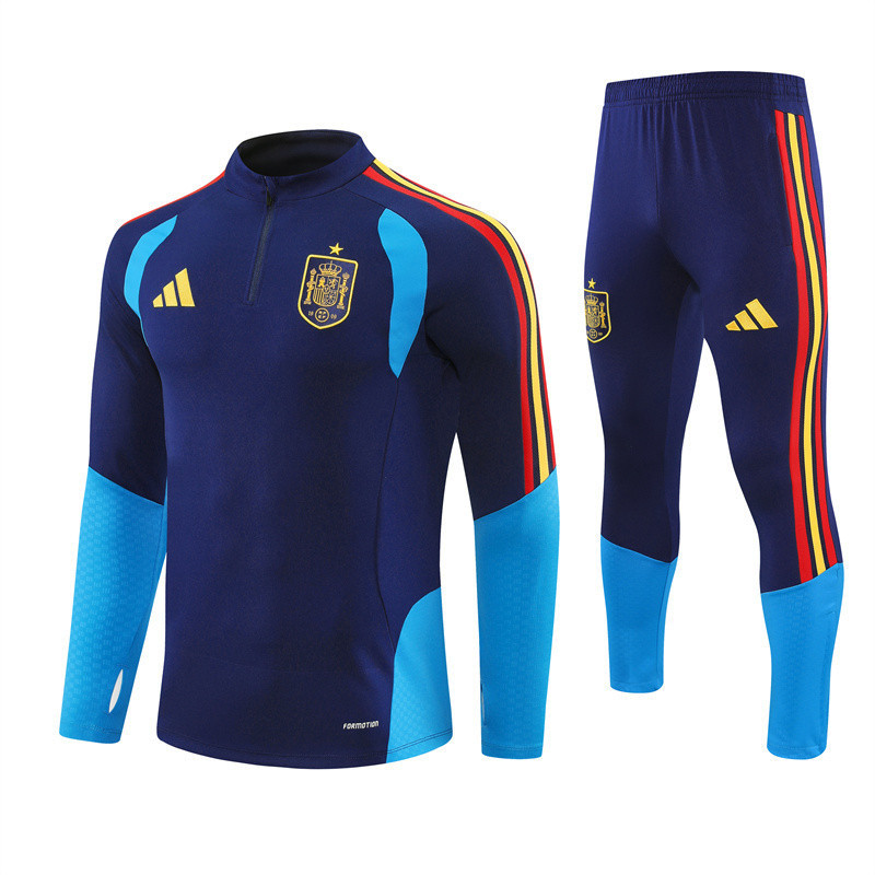 Spain National Team 2026 World Cup Training Set Tracksuit – Navy – Jersey Teams