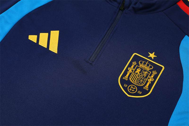 Spain National Team 2026 World Cup Training Set Tracksuit - Navy - Jersey Teams