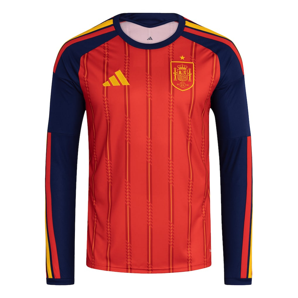 Spain National Team FIFA x World Cup 2026 Home Men Long Sleeve Jersey – Red – Jersey Teams