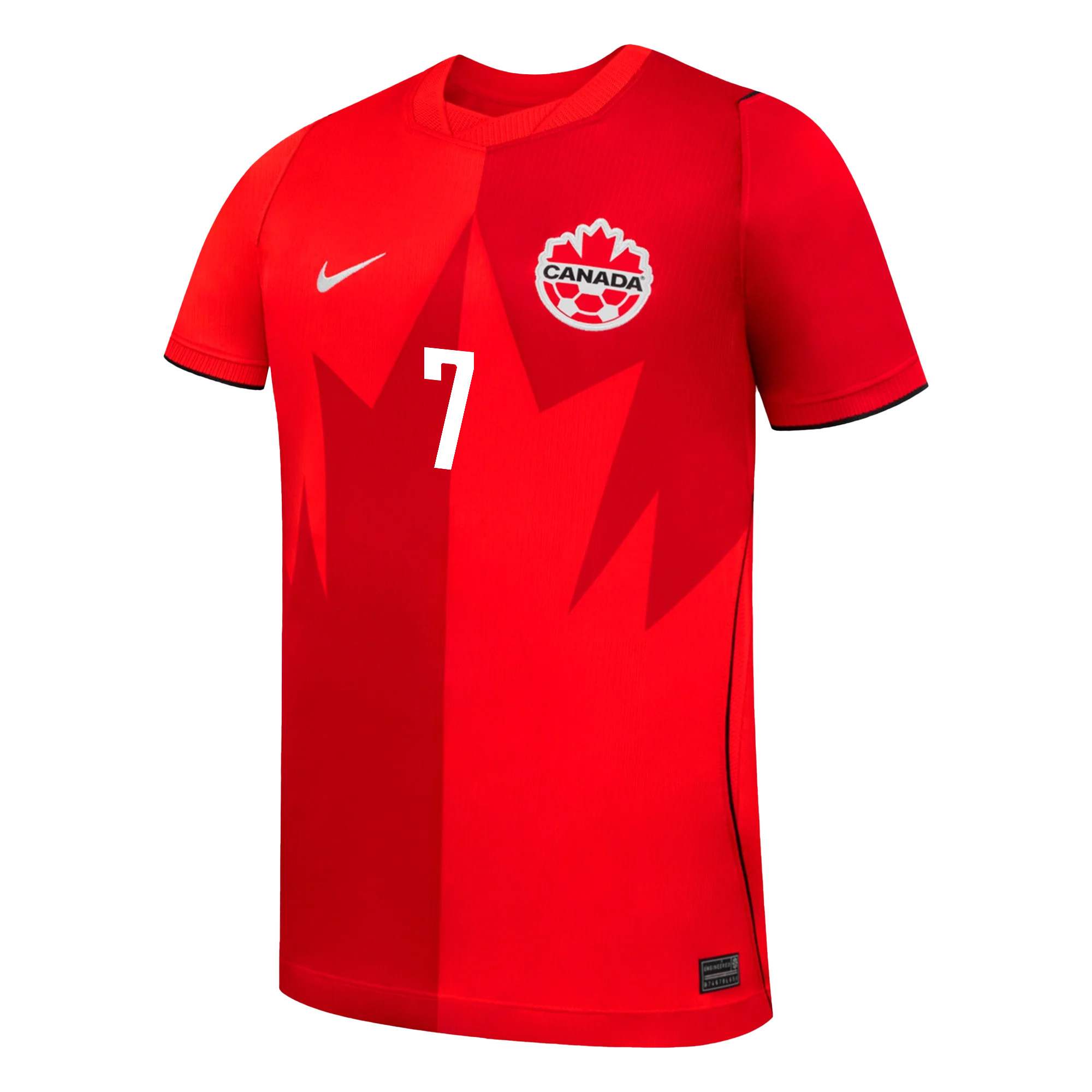 Stephen Eustáquio 7 Youth Canada National Team 2026 Home Jersey - Red - Jersey Teams