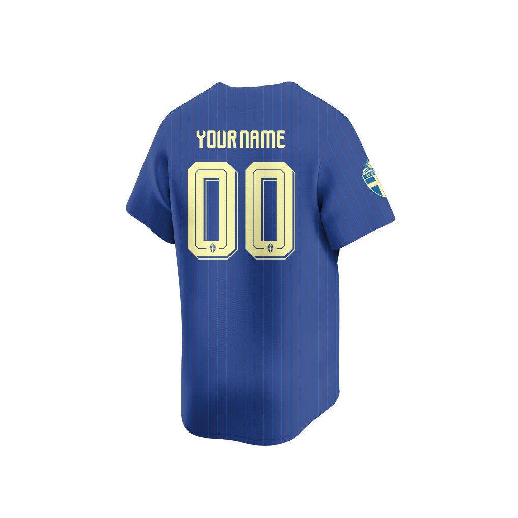 Sweden 2026 Inspired Retro Soccer Baseball Jersey – Personalized Full Print - Jersey Teams