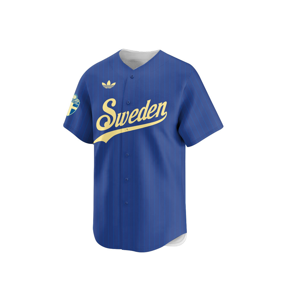 Sweden 2026 Inspired Retro Soccer Baseball Jersey – Personalized Full Print - Jersey Teams