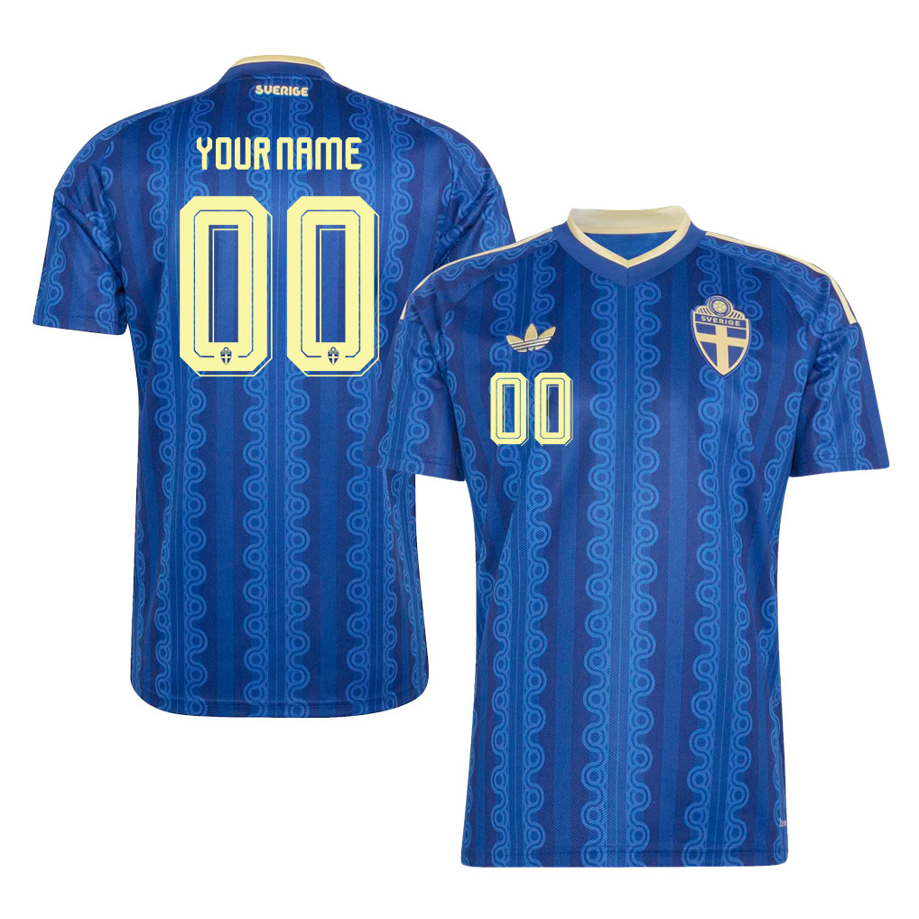 Sweden National Team 2026 Personalized Away Jersey - Blue, Men - Jersey Teams