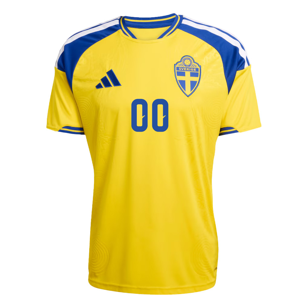 Sweden National Team 2026 Personalized Home Jersey - Yellow, Men - Jersey Teams