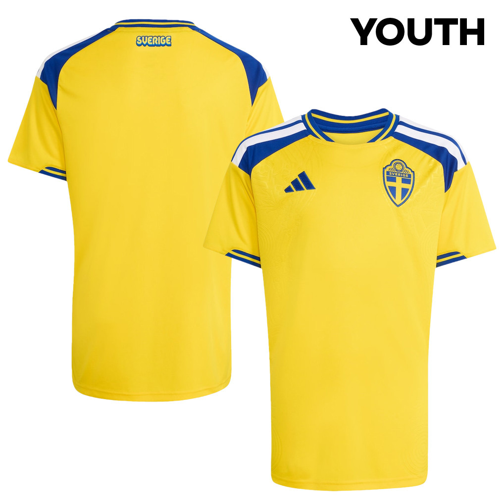 Sweden National Team 2026 Youth Home Jersey - Yellow - Jersey Teams