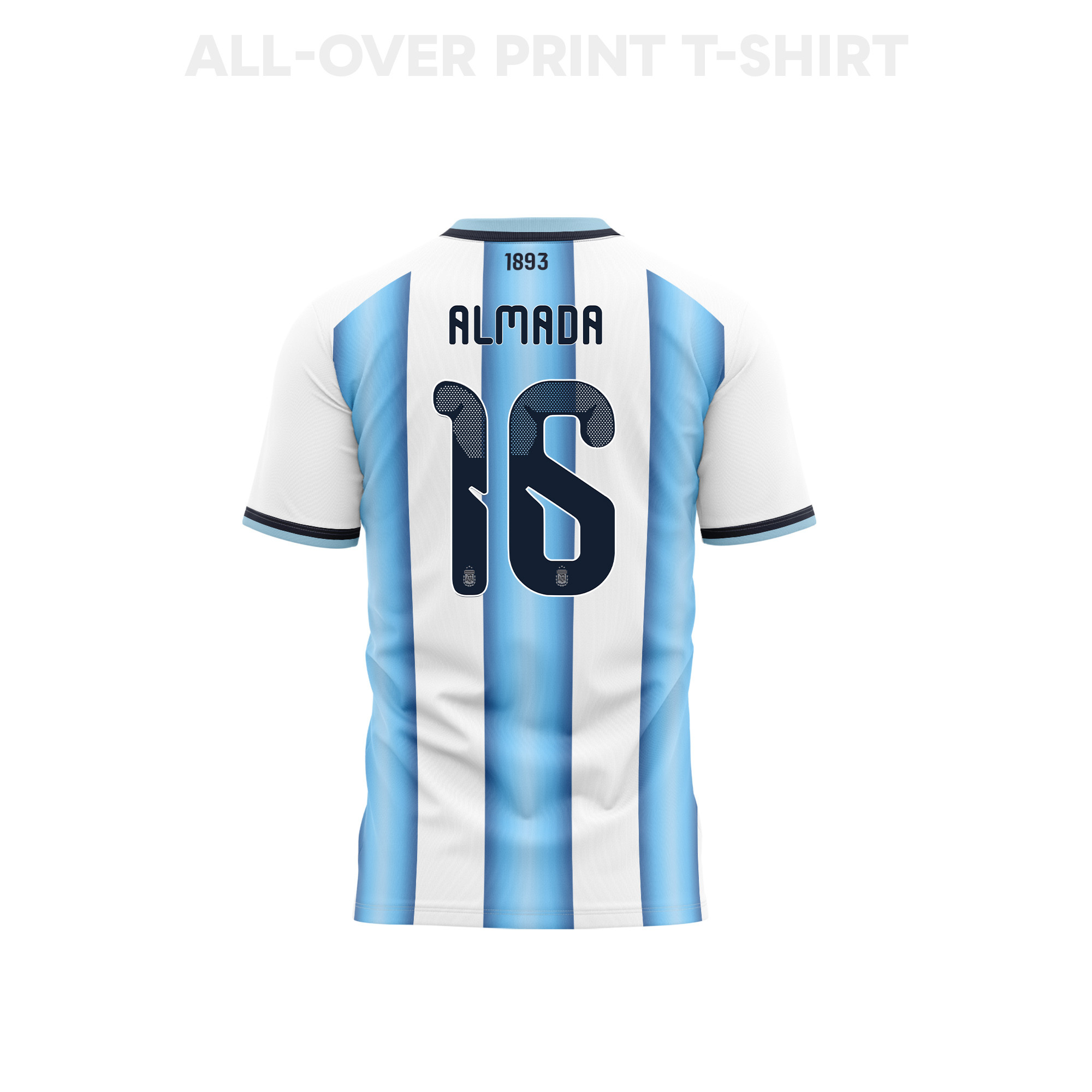 Thiago Almada 16 Argentina 2026 Home 3D T-Shirt Fully Printed – Unisex, White - Jersey Teams