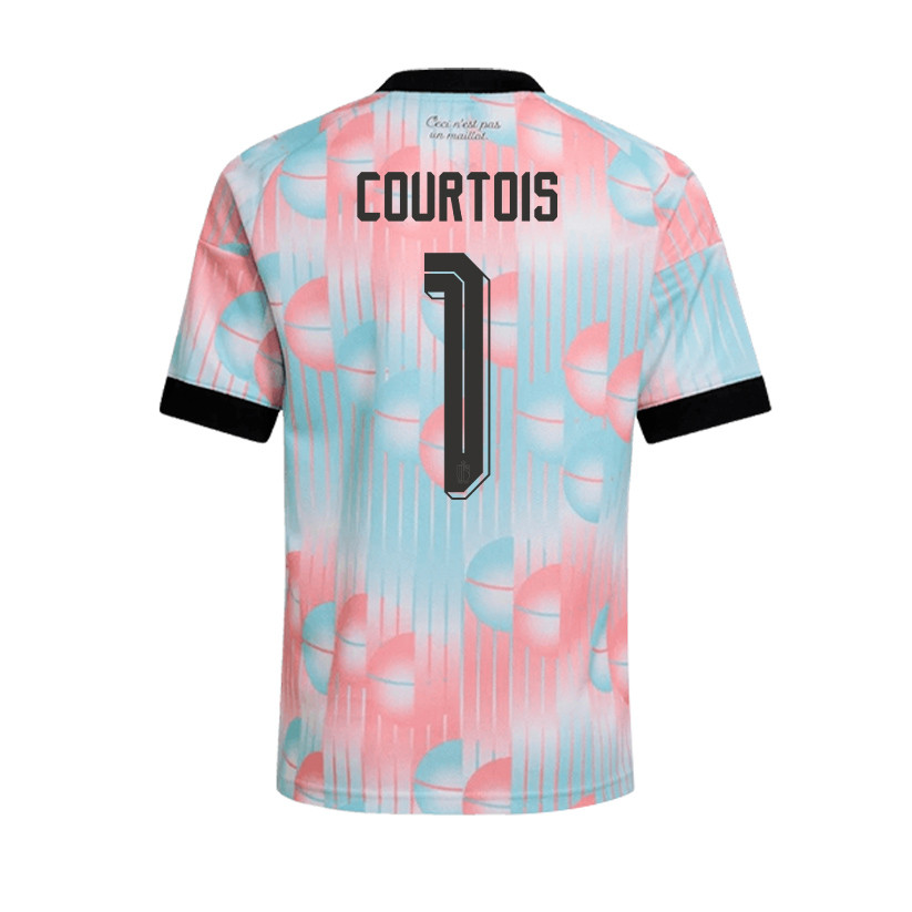 Thibaut Courtois 1 Belgium 2026 YOUTH Away Jersey & Shorts Set - Light Blue - Jersey Teams