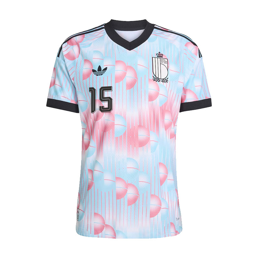 Thomas Meunier 15 Belgium National Team 2026 Away Jersey – Light Blue, Men – Jersey Teams