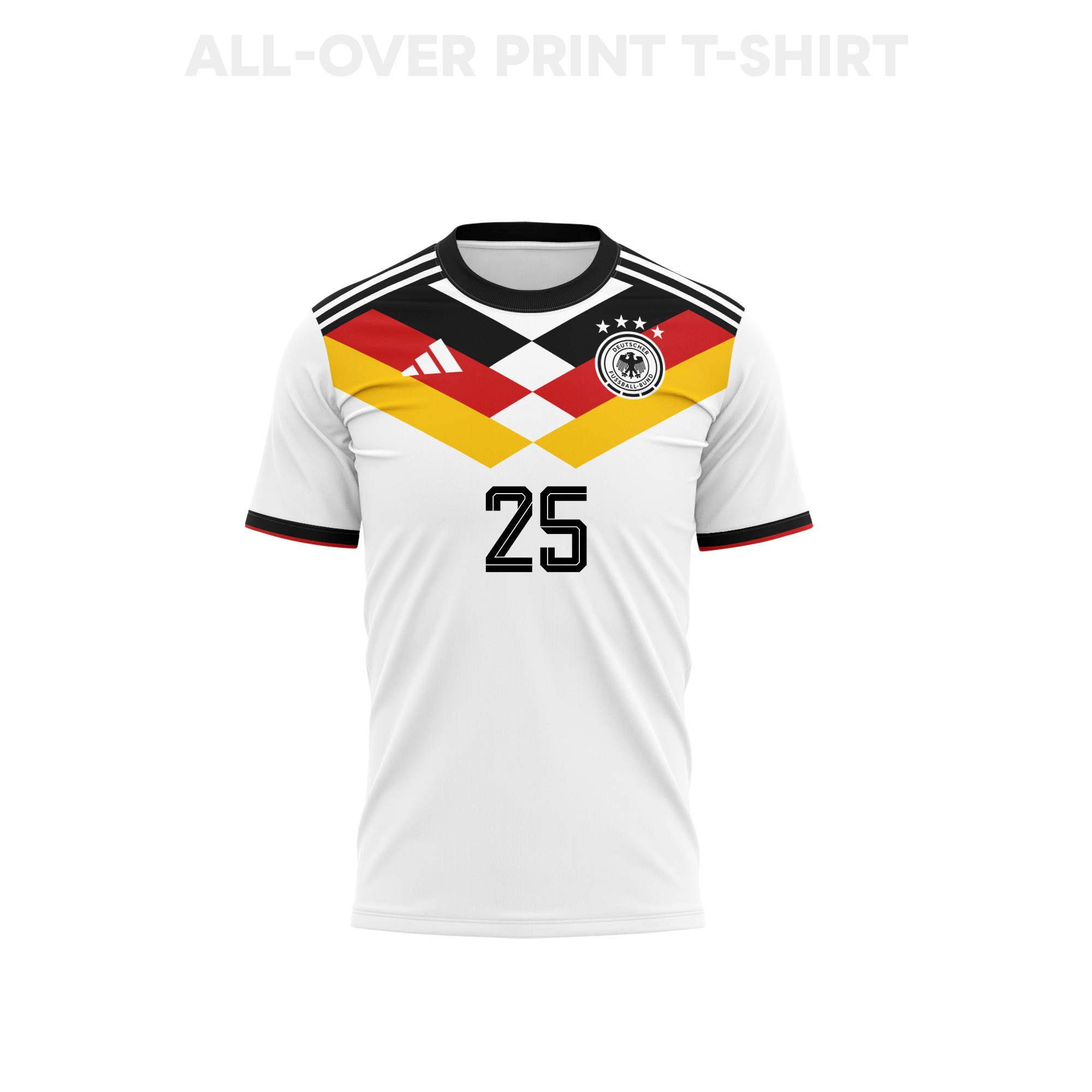 Thomas Müller 25 Youth Germany 2026 Home 3D T-shirt Fully Printed – White - Jersey Teams