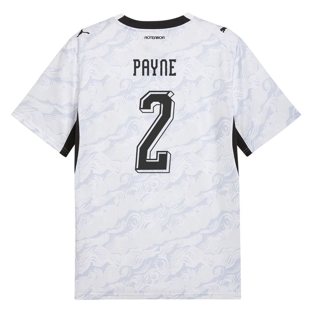 Tim Payne 2 New Zealand National Team 2026 Away Jersey - White, Men - Jersey Teams