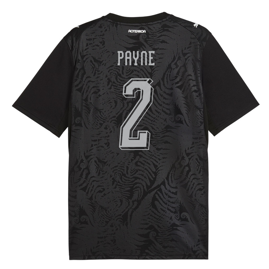 Tim Payne 2 New Zealand National Team 2026 Home Jersey - Black, Men - Jersey Teams