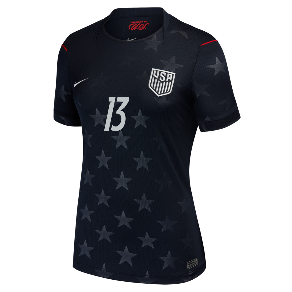Tim Ream 13 USMNT 2026 Women's Away Stadium Game Jersey - Black - Jersey Teams