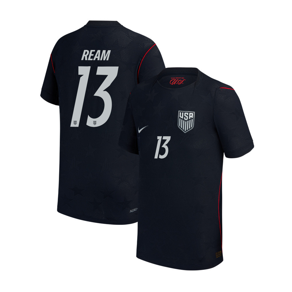 Tim Ream 13 USMNT Youth 2026 Away Match Jersey - Blue - Jersey Teams