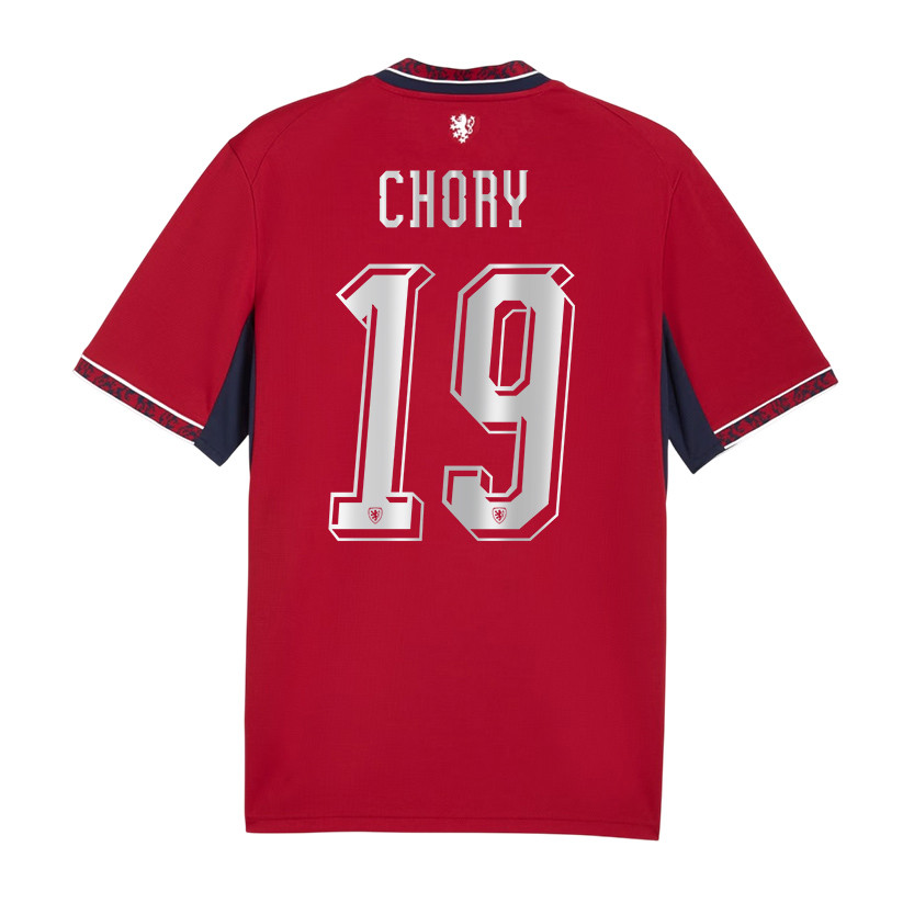Tomas Chory 19 Czech Republic National Team 2026 Home Jersey - Red, Men - Jersey Teams