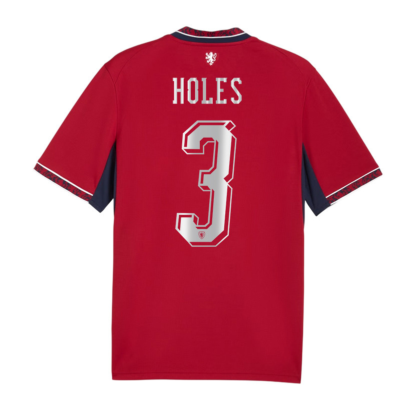 Tomas Holes 3 Czech Republic National Team 2026 Home Jersey - Red, Men - Jersey Teams