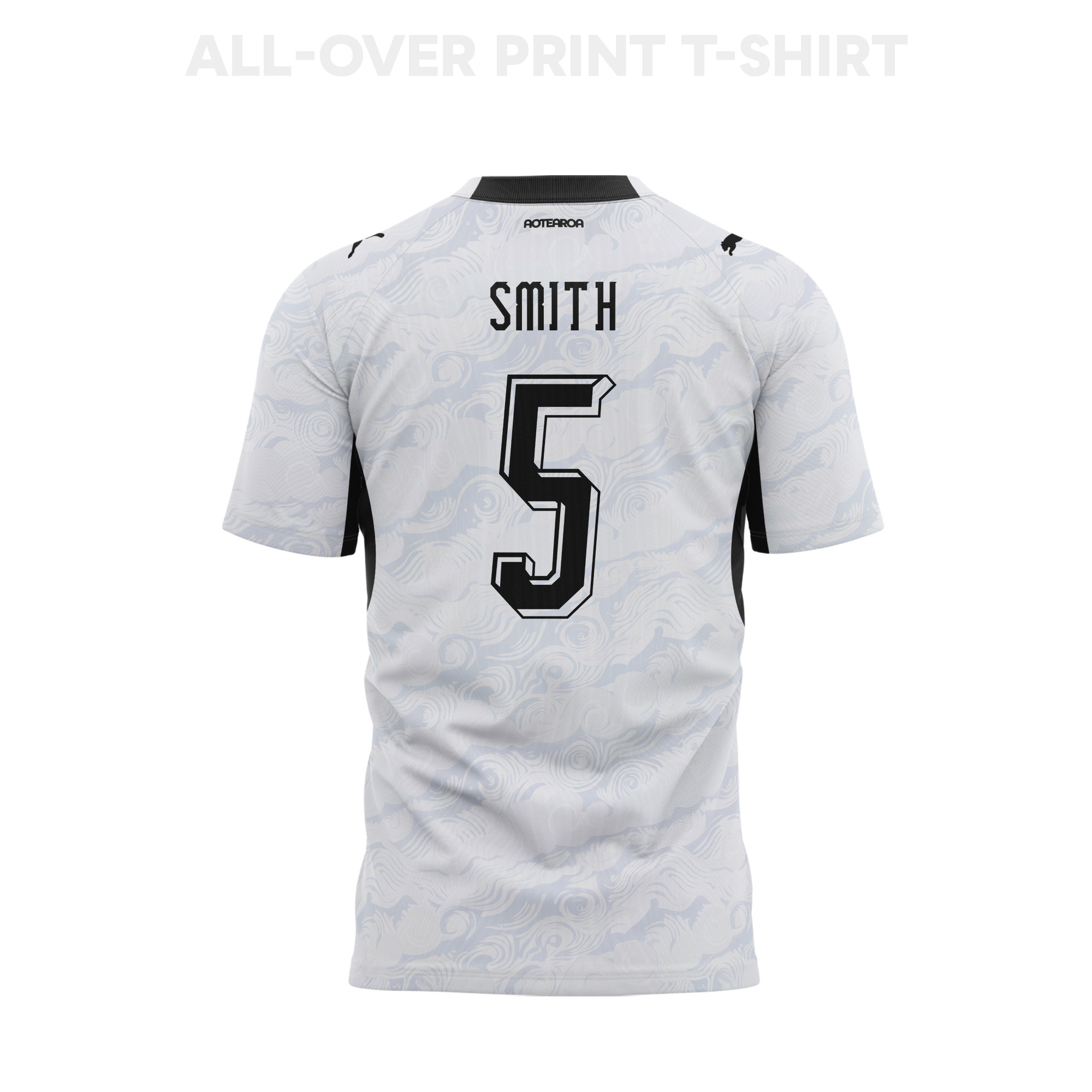 Tommy Smith 5 Youth New Zealand 2026 Away 3D T-shirt Fully Printed – White - Jersey Teams