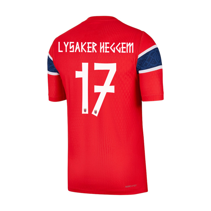 Torbjoern Lysaker Heggem 17 Norway National Team 2026 x World Cup Patch Home Jersey - Red, Men - Jersey Teams