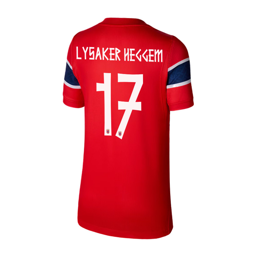 Torbjoern Lysaker Heggem 17 Youth Norway National Team 2026 Home Jersey - Red - Jersey Teams